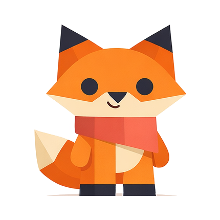 Fable the fox, the Fifths onboarding mascot