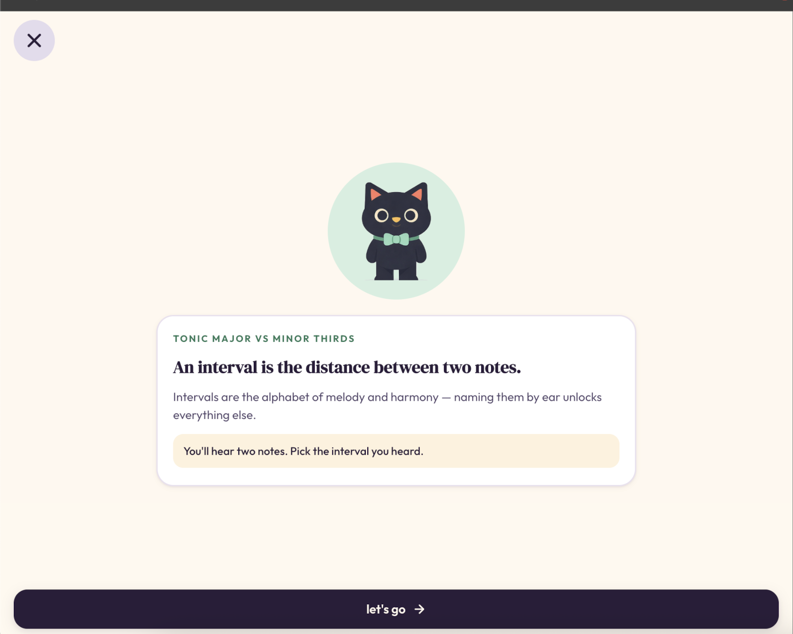 A Fifths lesson in progress